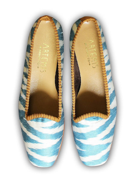 Blue Classic Silk Loafer