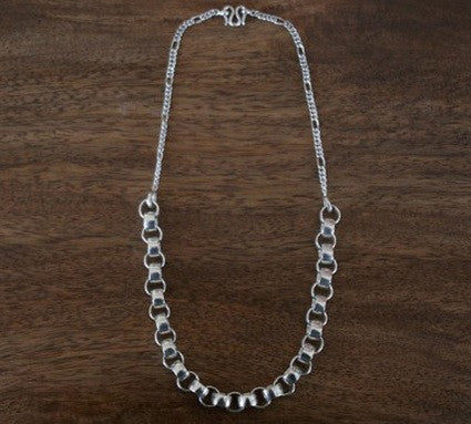 Silver Sikri Link Necklace