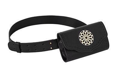 Black Suede Melo Belt Bag