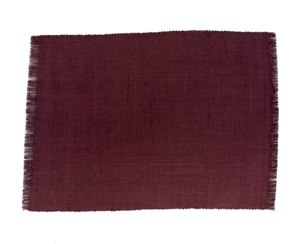 Burgundy Handwoven Henequen Place Mat