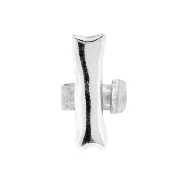 Long Silver Falange Ring