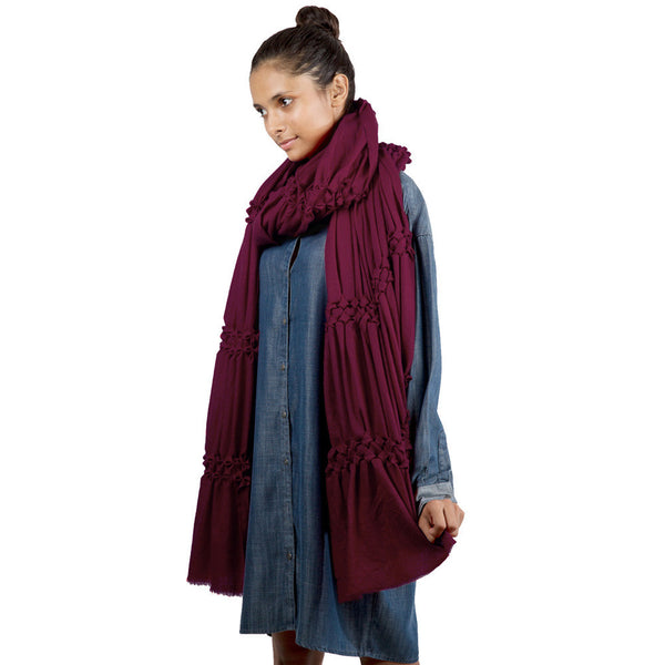 Port Structure Garland Cashmere Scarf