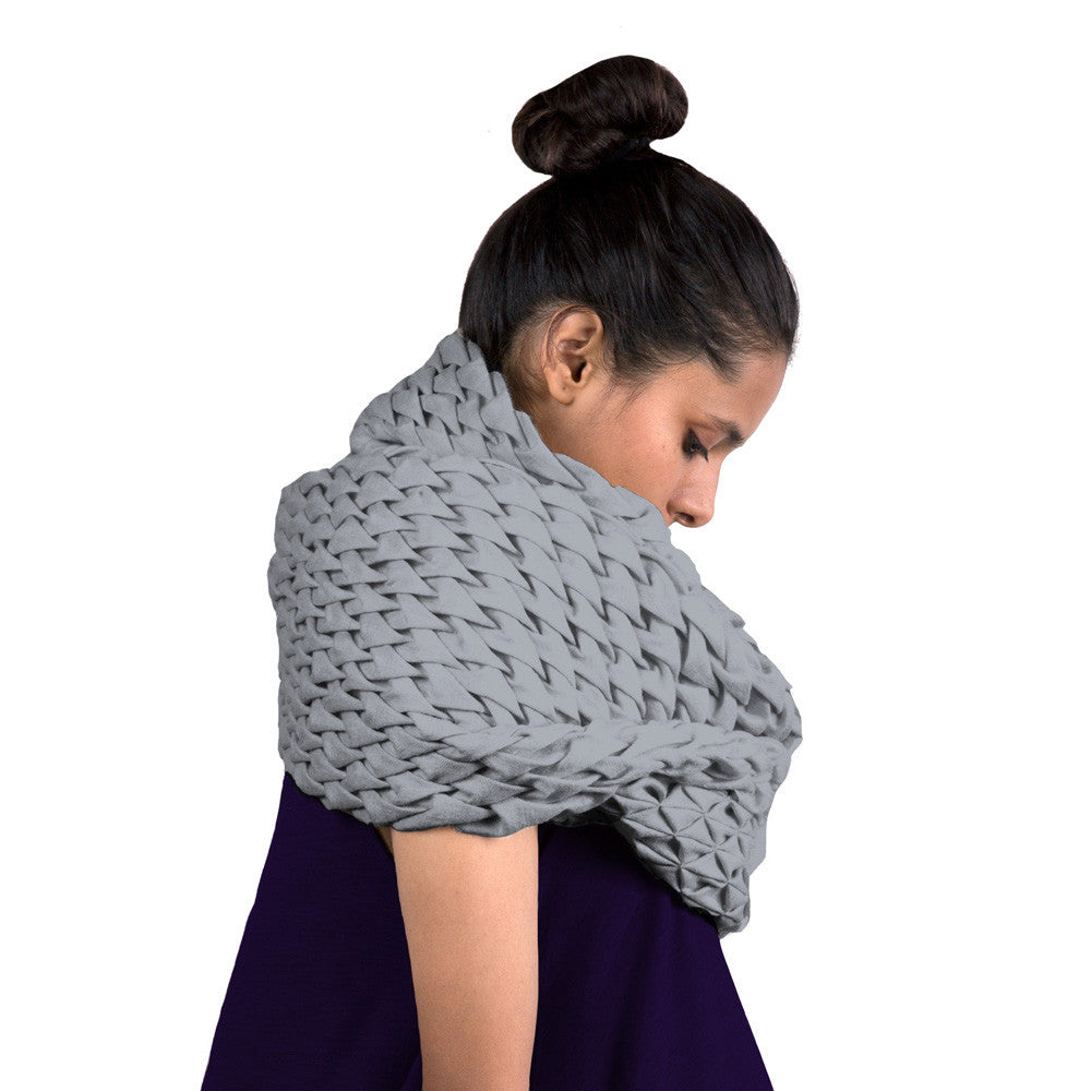 Ash Structure Arrow Cashmere Scarf