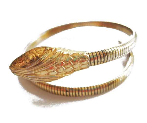 Vintage Gold Fostner Snake Bracelet