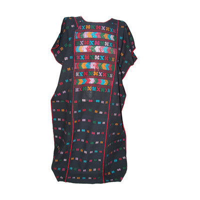 Black Amuzgo Huipil Tunic